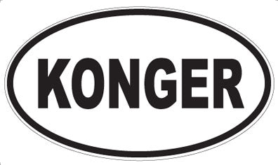 KONGER - Oval Magnet