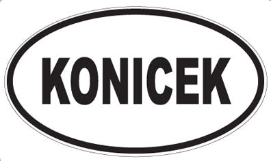 KONICEK - Oval Magnet