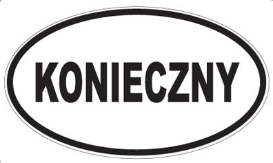 KONIECZNY - Oval Magnet