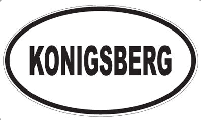 KONIGSBERG - Oval Magnet