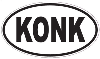 KONK - Oval Sticker