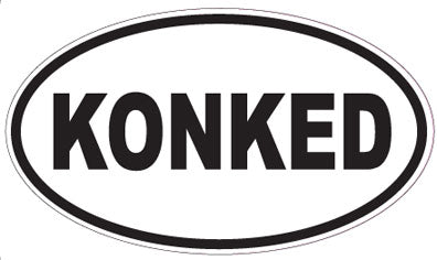 KONKED - Oval Sticker