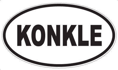 KONKLE - Oval Magnet