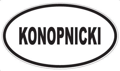 KONOPNICKI - Oval Magnet