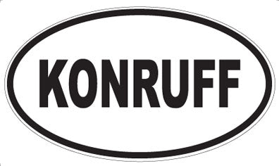 KONRUFF - Oval Magnet