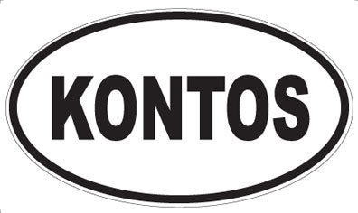 KONTOS - Oval Magnet