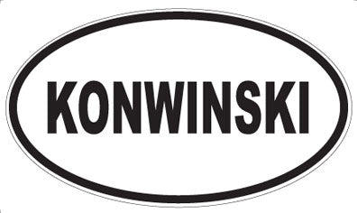 KONWINSKI - Oval Magnet