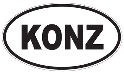 KONZ - Oval Magnet