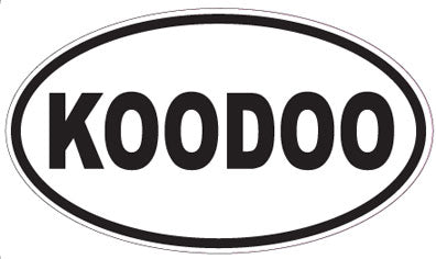 KOODOO - Oval Sticker