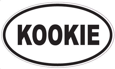 KOOKIE - Oval Sticker