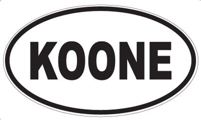 KOONE - Oval Magnet