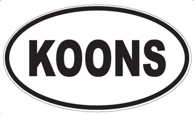 KOONS - Oval Magnet