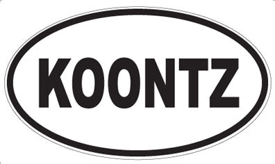 KOONTZ - Oval Magnet