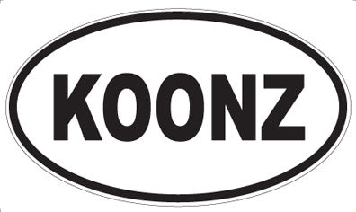 KOONZ - Oval Magnet