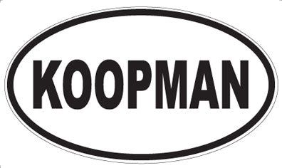 KOOPMAN - Oval Magnet