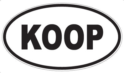 KOOP - Oval Magnet