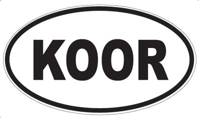 KOOR - Oval Magnet