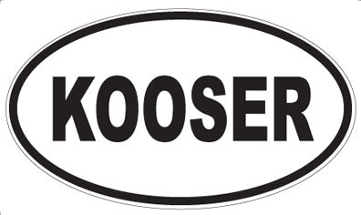 KOOSER - Oval Magnet