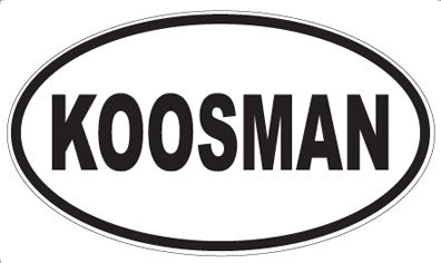 KOOSMAN - Oval Magnet