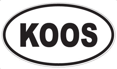 KOOS - Oval Magnet