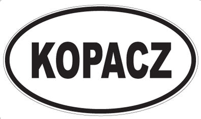 KOPACZ - Oval Magnet
