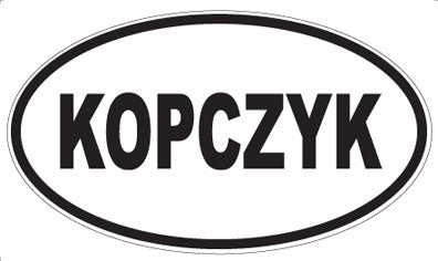 KOPCZYK - Oval Magnet