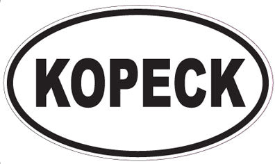 KOPECK - Oval Sticker
