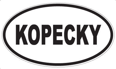 KOPECKY - Oval Magnet