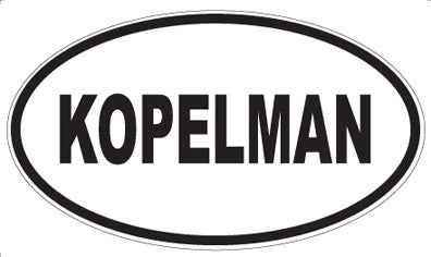 KOPELMAN - Oval Magnet