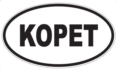 KOPET - Oval Magnet