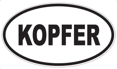 KOPFER - Oval Magnet