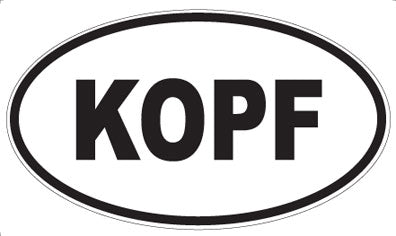 KOPF - Oval Magnet