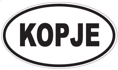 KOPJE - Oval Sticker