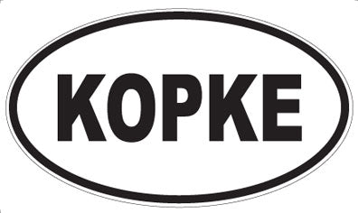 KOPKE - Oval Magnet
