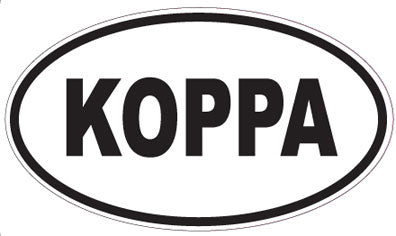 KOPPA - Oval Sticker