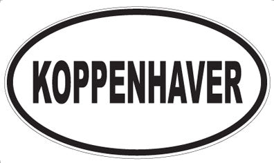 KOPPENHAVER - Oval Magnet