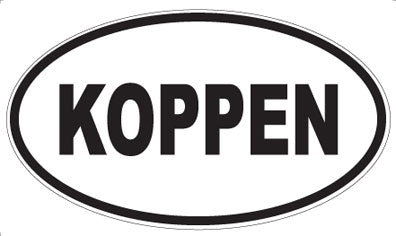KOPPEN - Oval Magnet