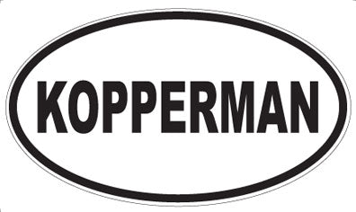KOPPERMAN - Oval Magnet