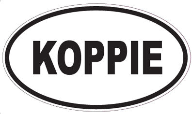 KOPPIE - Oval Sticker