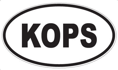 KOPS - Oval Magnet