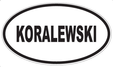 KORALEWSKI - Oval Magnet