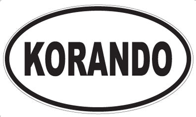 KORANDO - Oval Magnet