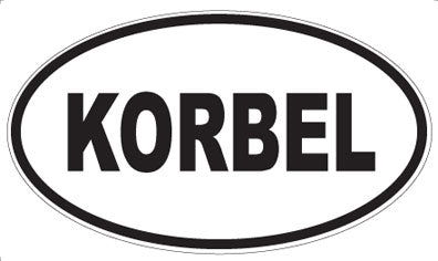 KORBEL - Oval Magnet