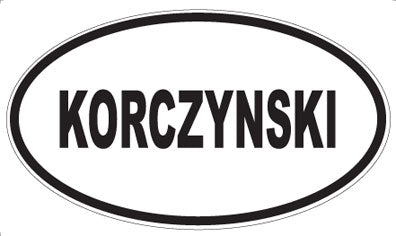 KORCZYNSKI - Oval Magnet