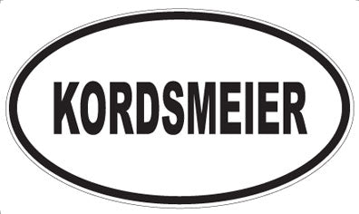 KORDSMEIER - Oval Magnet
