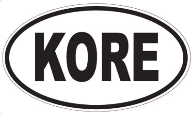 KORE - Oval Sticker