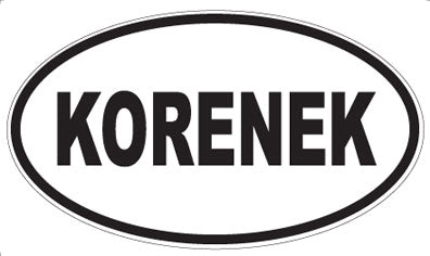 KORENEK - Oval Magnet