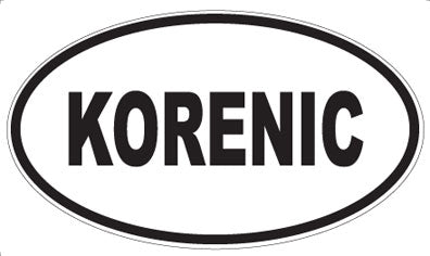 KORENIC - Oval Magnet