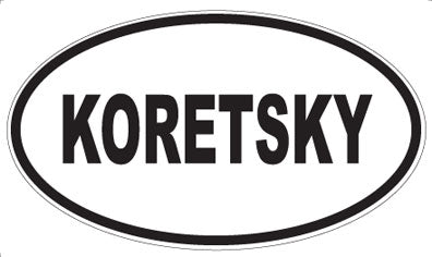 KORETSKY - Oval Magnet