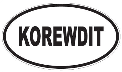 KOREWDIT - Oval Magnet